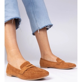 Mocasines marrones elegantes de Ekozamsz marrón 1