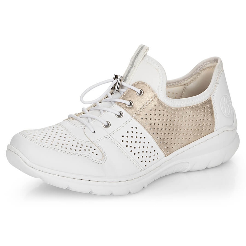 Deportivas blancas de mujer cómodas Rieker L3254-80 blanco 1