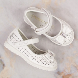 Bailarinas niña con velcro blanco Vinceza 36122 5