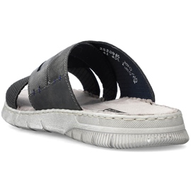 Cómodas zapatillas de hombre grises Rieker 25289-45 5