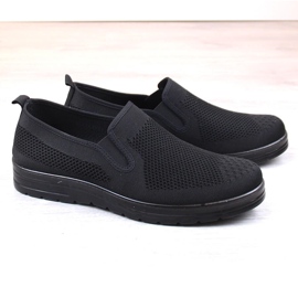News Novedades 1022 slip-on de hombre negro 3