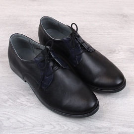 Zapatos comunión niño cómodos negro Kornecki 6120 5