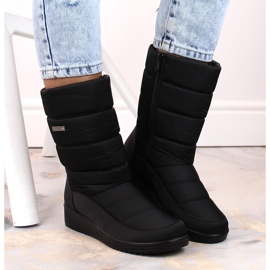 News 5028 botas de nieve altas de mujer en color negro 7
