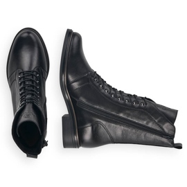 Botas de mujer cómodas y aislantes de piel, negro Remonte D8380-01 5