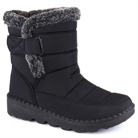 Botas de nieve aislantes para mujer con velcro, negras T.Sokolski Z23-346 negro 1