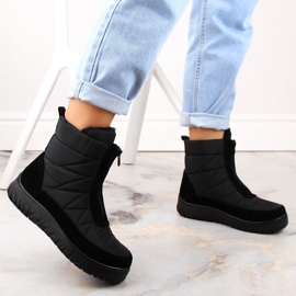 Botas de nieve de mujer con aislamiento y cremallera negras T.Sokolski Z23-348 negro 3