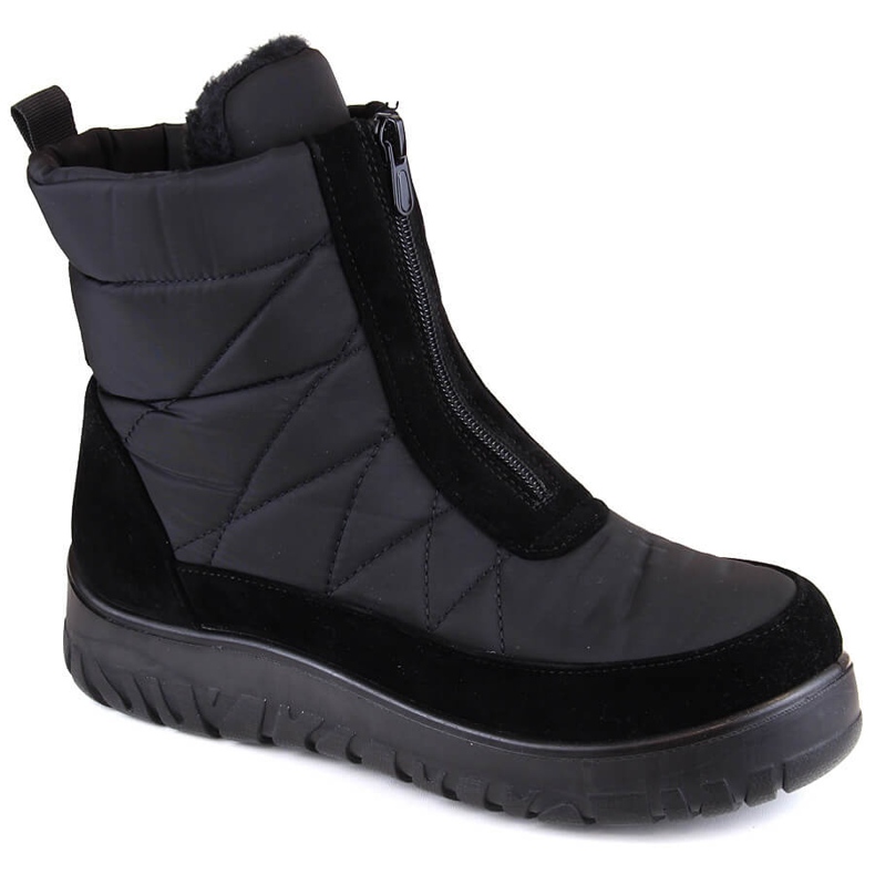 Botas de nieve de mujer con aislamiento y cremallera negras T.Sokolski Z23-348 negro 1