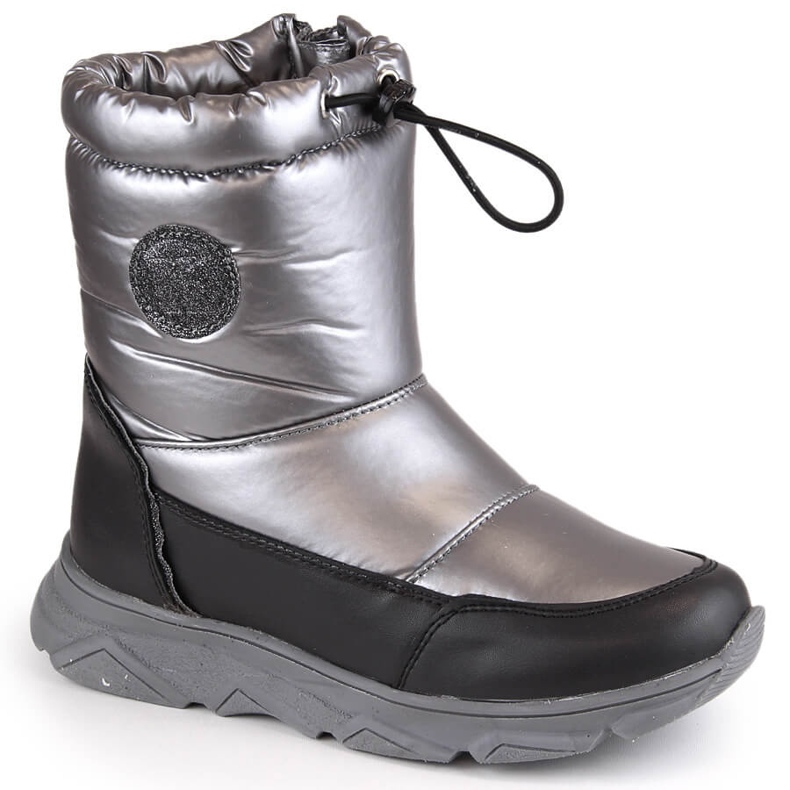 Botas de nieve impermeables para niña con membrana plateada Kornecki 6916 plata 1