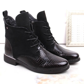 Botas negras aislantes de mujer de piel charol Filippo DBT4749 negro 1
