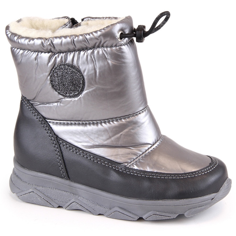 Botas de nieve impermeables para niños con membrana aislante, gris Kornecki 6896 1