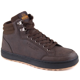 Bustagrip Zapatos deportivos de hombre de piel marrón. 1