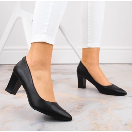 Zapatos de tacón negros con punta de Sergio Leone PB217 6