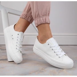 Deportivas mujer plataforma blancas Big Star LL274968 blanco 5