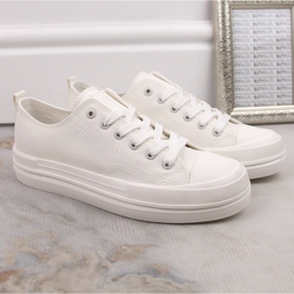 Deportivas mujer plataforma blancas Big Star LL274968 blanco 2