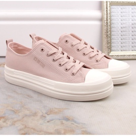 Deportivas mujer plataforma nude Big Star LL274970 rosado 3