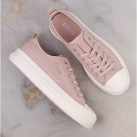 Deportivas mujer plataforma nude Big Star LL274970 rosado 5