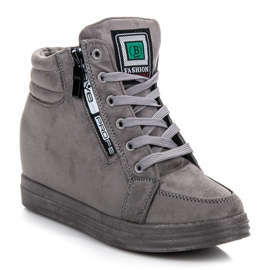 Deportivas de ante gris 1 Deportivas de ante gris 1