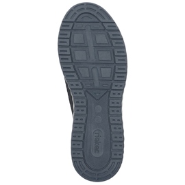Zapatos slip-on cómodos calados para hombre, azul marino, Rieker B0655-14 1