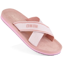 Chanclas playa piscina mujer rosa Big Star NN274A058 rosado 1