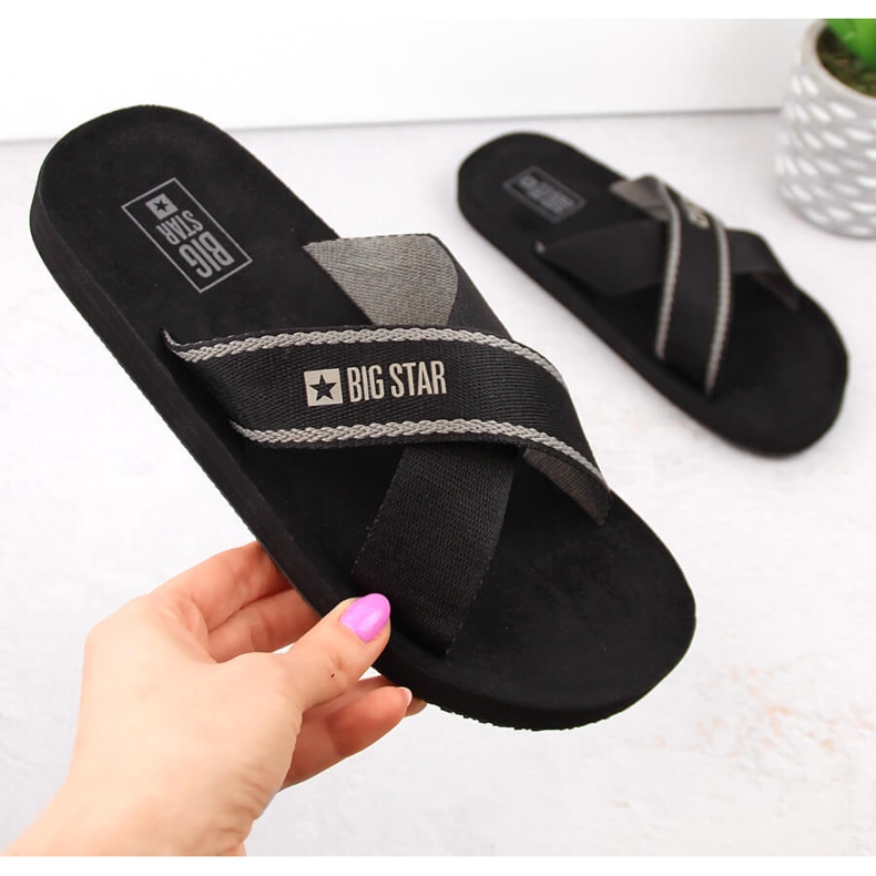 Chanclas playa piscina Black Big Star NN274A059 negro 1