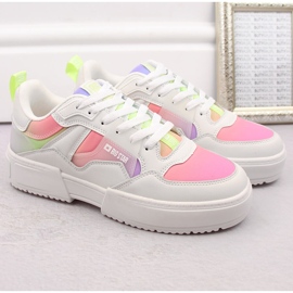 Deportivas mujer plataforma multicolor Big Star NN274359 blanco 6