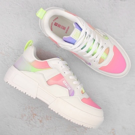 Deportivas mujer plataforma multicolor Big Star NN274359 blanco 8