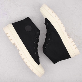 Zapatillas altas con cordones en negro Big Star OO274008 3