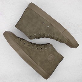 Zapatillas altas de hombre con aislamiento caqui Big Star OO174250 verde 4