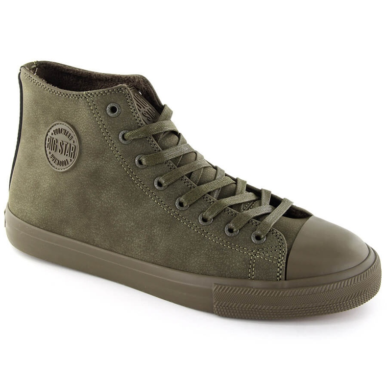 Zapatillas altas de hombre con aislamiento caqui Big Star OO174250 verde 1