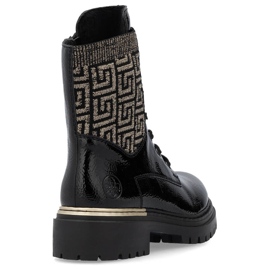 Cómodos botines de mujer negros con aislamiento Rieker 72607-00 1 Cómodos botines de mujer negros con aislamiento Rieker 72607-00 1