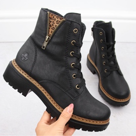 Botas aislantes para mujer, negras Rieker 72617-00 negro 7
