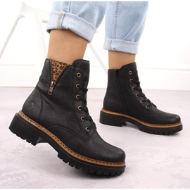 Botas aislantes para mujer, negras Rieker 72617-00 negro 12