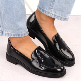 Zapatos señores mujer charol negro Potocki 12442 7