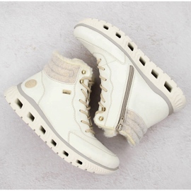 Botas deportivas aislantes para mujer, blancas, Rieker M6010-80 blanco 11