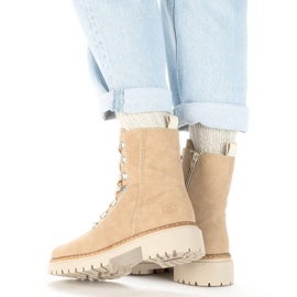 Botas aislantes de mujer, beige, Rieker 72643-60 6