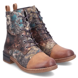 Botas de mujer, botas aislantes e impermeables Rieker 94611-90 marrón 4