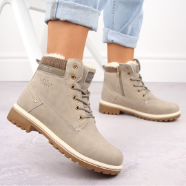Botines mujer beige Potocki 97301 6