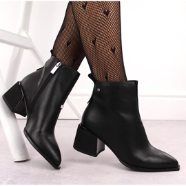 Botas mujer piel tacón alto negro Goe OO2N4211 5