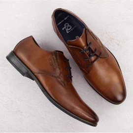 Zapatos formales hombre piel, marrón, Bugatti OO153267 3