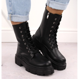 Botas trabajadoras de mujer de piel negra Filippo DBT4759 negro 6