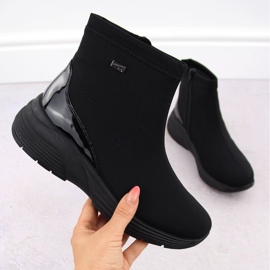 Botas cuña mujer impermeables negras Remonte D6677-03 negro 8