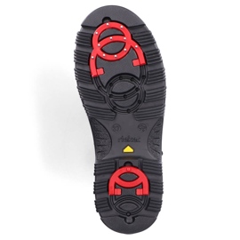 Botas de mujer de piel con pinchos, negro Rieker X8200-00 16