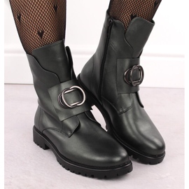 Botas aislantes de mujer con decoración, verde Potocki 12441 6
