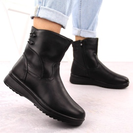 Botas de mujer cómodas y aislantes negras Potocki 90314 negro 5