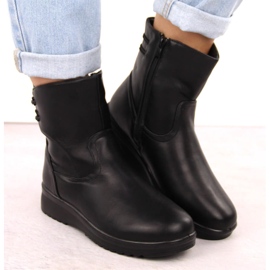 Botas de mujer cómodas y aislantes negras Potocki 90314 negro 6