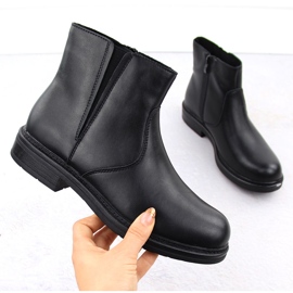 Botines de mujer de piel con aislamiento negro Sergio Leone BT345-S 9