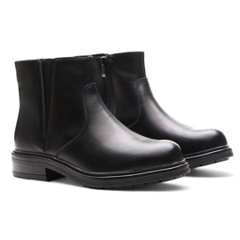 Botines de mujer de piel con aislamiento negro Sergio Leone BT345-S 4