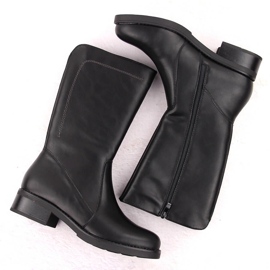 Botines de mujer de piel negra de Sergio Leone BT287-S negro 2