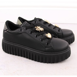 News Deportivas mujer plataforma color negro NOVEDAD 4756 2