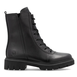 Botas de trabajo para mujer con aislamiento de piel, color negro Remonte D1W76-00 5